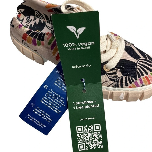 Farm Rio Bird Paradise Platform Sneaker  Sz: 6.5 - Picture 11 of 13